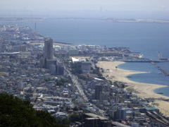 旗振山からの須磨海岸