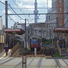 スカイツリーを望める荒川区役所前