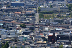 阪急電鉄宝塚線が見える場所で