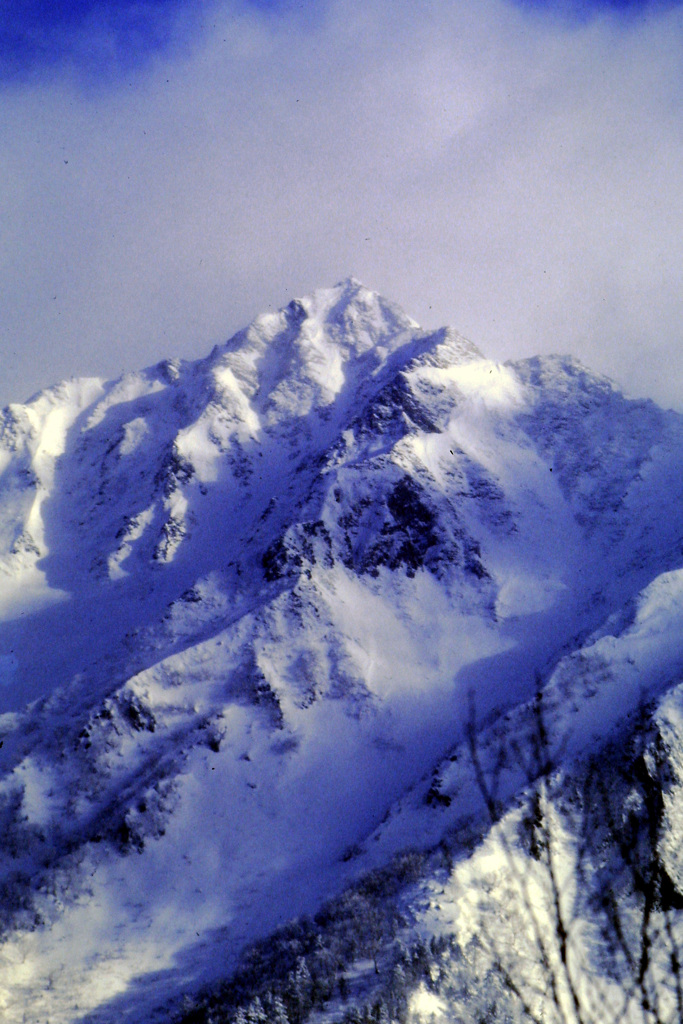 雪の西穂高岳