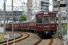 阪急電鉄千里線のカーブ