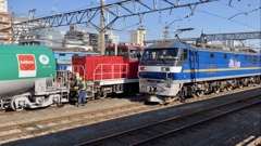 八王子構内入換作業中