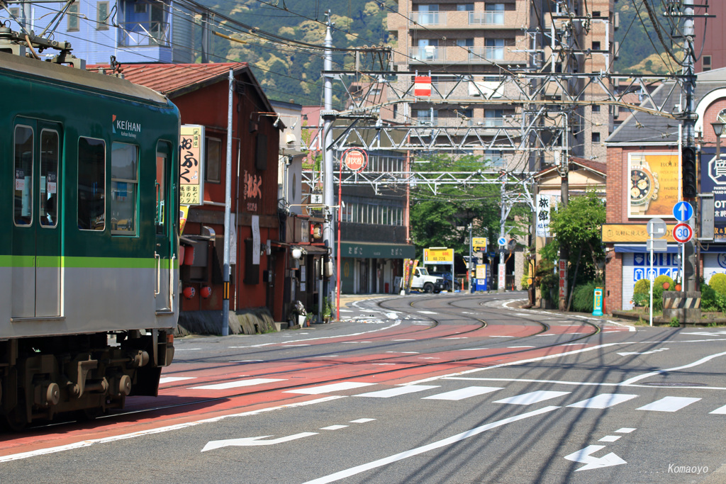 京阪電鉄石山坂本線併用軌道