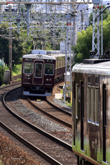 上り下りのすれ違い