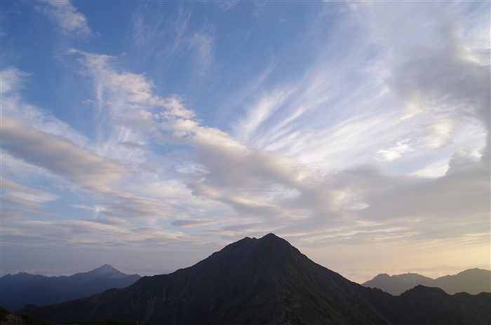 秋空の北岳