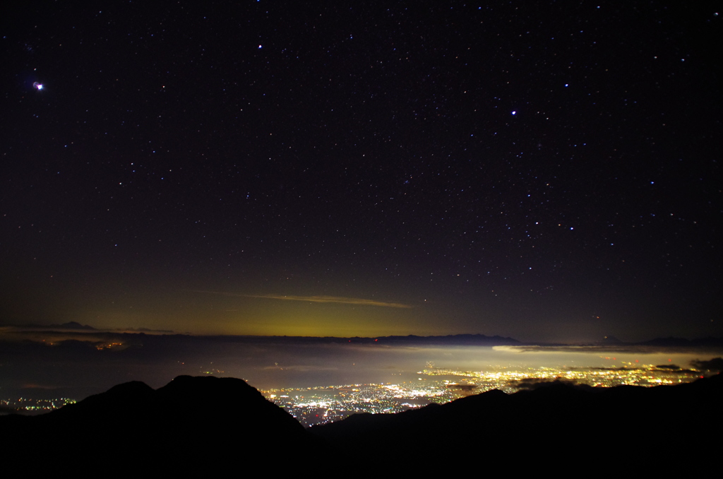 安曇野の夜景