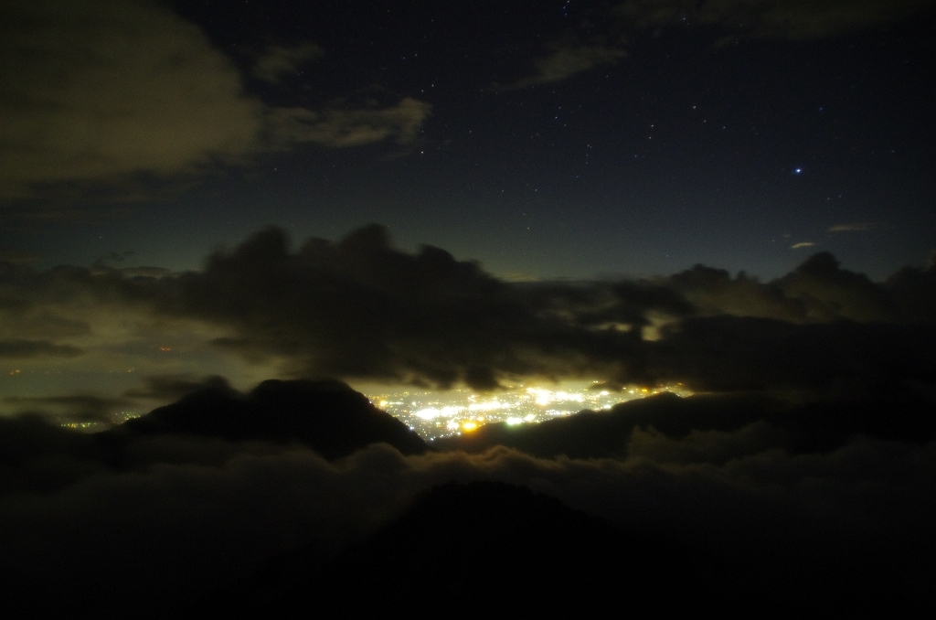 安曇野の夜景