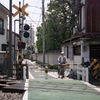 目白の上り屋敷の踏切