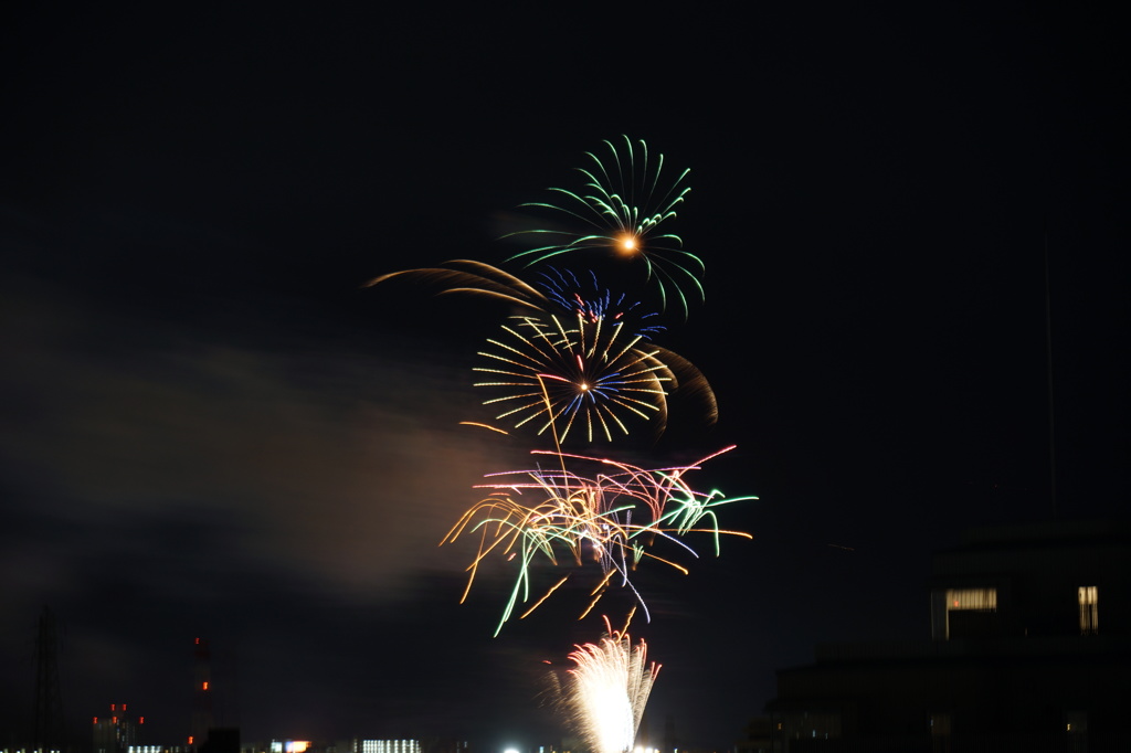 江東区の小さな花火９　ぐちゃぐちゃ