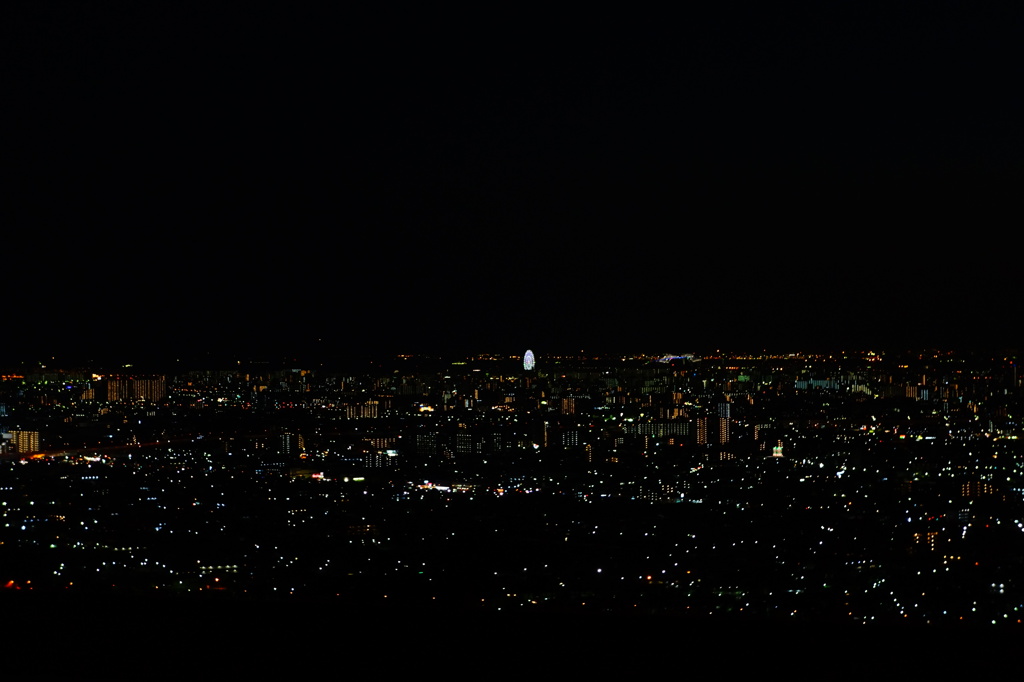 市川からの夕景