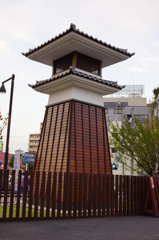 梅屋敷跡の火の見やぐら？