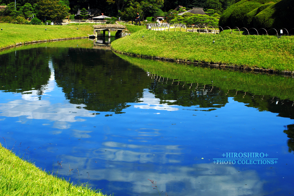 +庭の空+