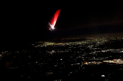 空の上から。