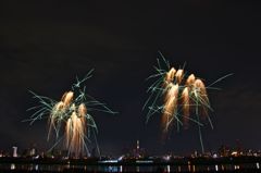 足立花火と東京スカイツリー