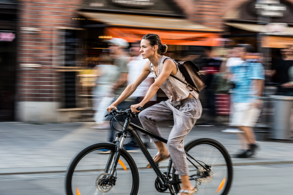 a beautiful riding woman