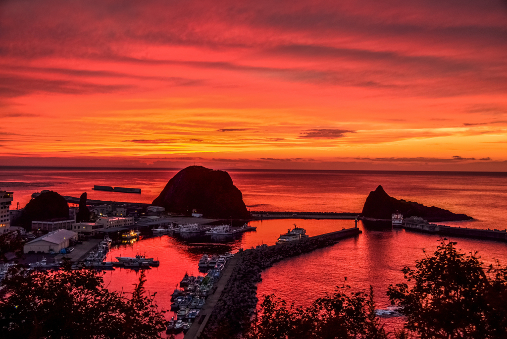 八年前の知床夕景2
