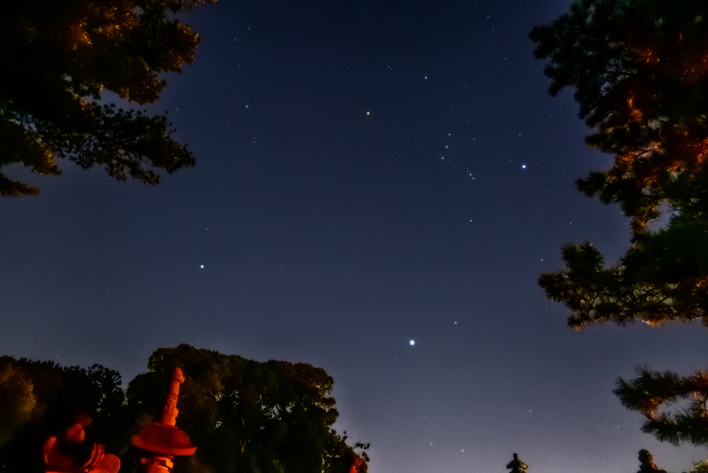 池上の星空