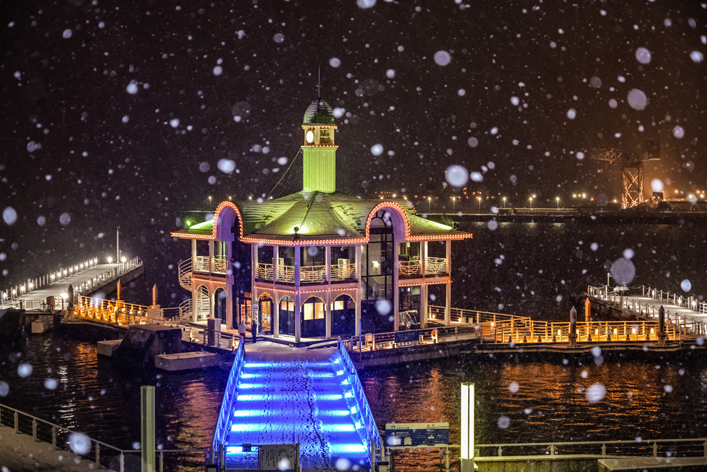 横浜の雪景色