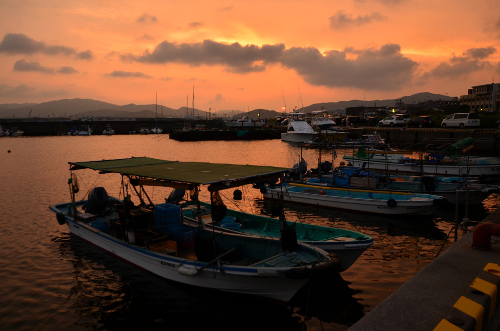 蒲郡夕景