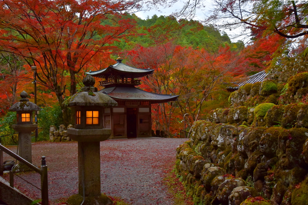 愛宕念仏寺の紅葉