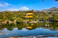雪の日の金閣寺