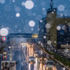 蒲田の雪景色2