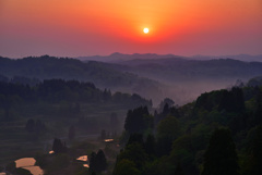 星峠の朝日