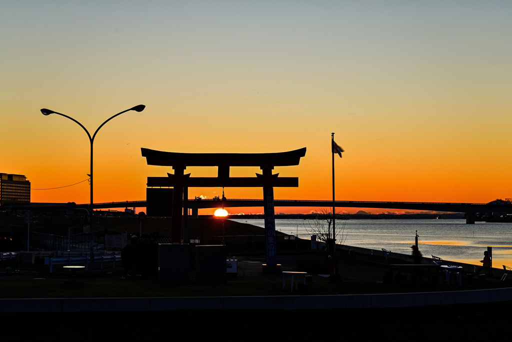 羽田の夜明け2