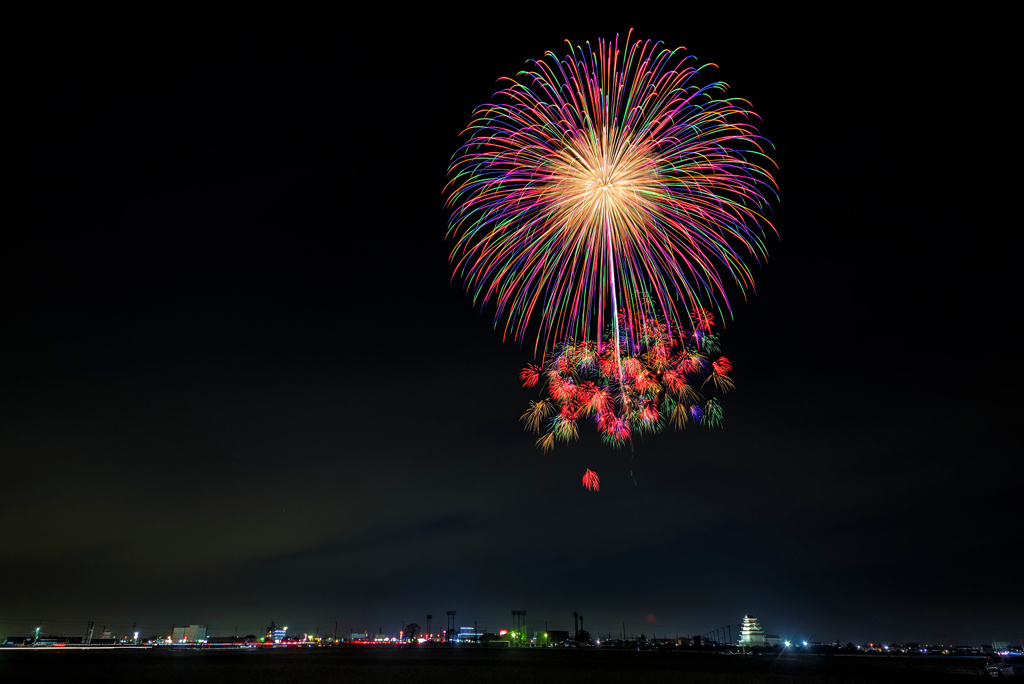 常総の夜空へ未来を咲かそう