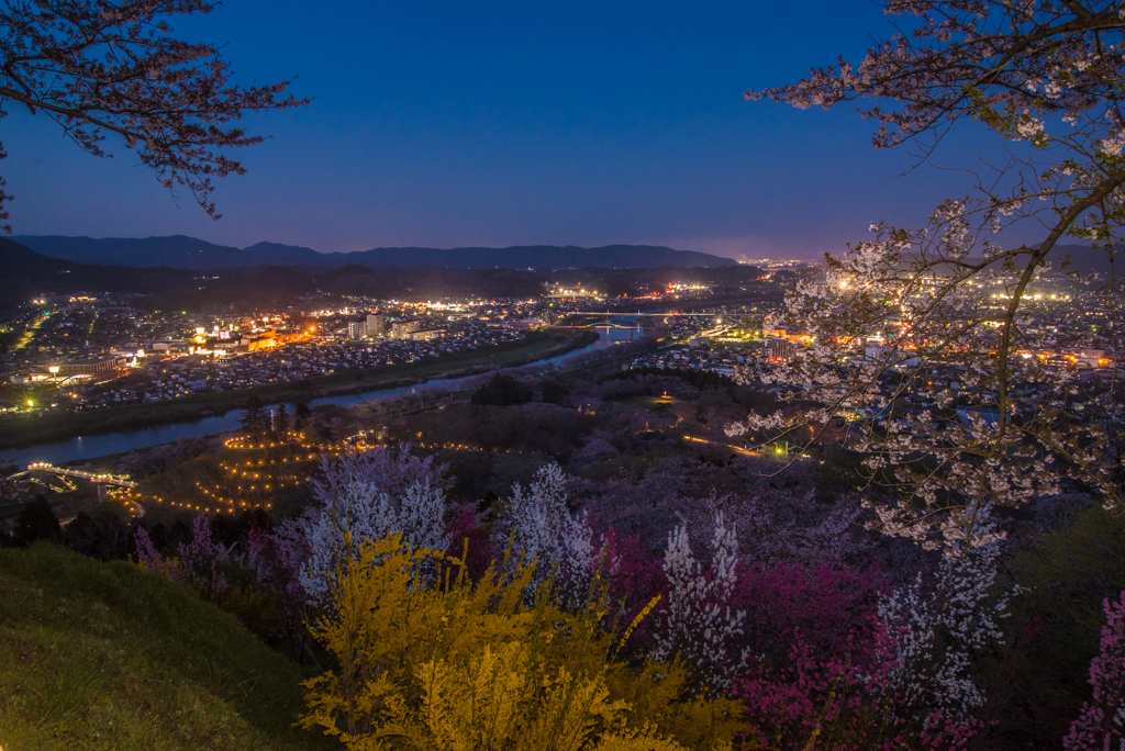 船岡城址公園の夜景(速報版)