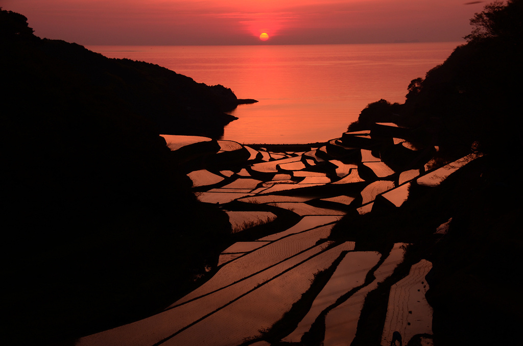 浜野浦の夕日