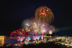 按針祭 海の花火大会(再現像)