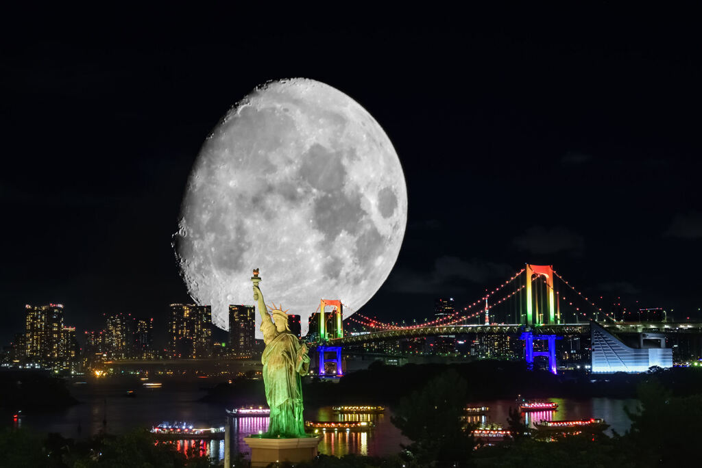 お台場の夜(合成)・・・番外編