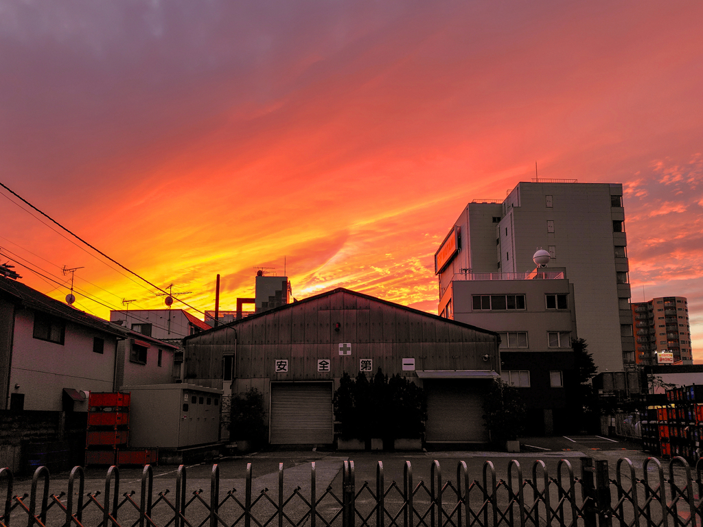 大鳥居駅前の夕焼け2