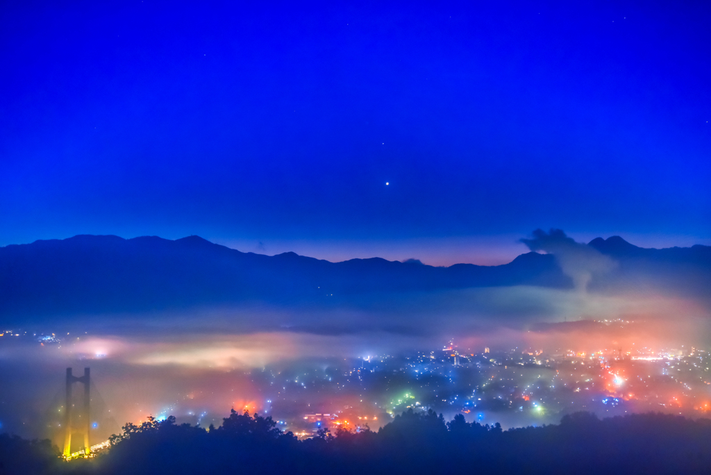 二年前の秩父雲海夜景