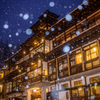 銀山温泉の雪景色2