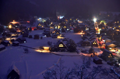 白川郷の夜