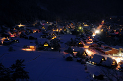 白川郷の夜