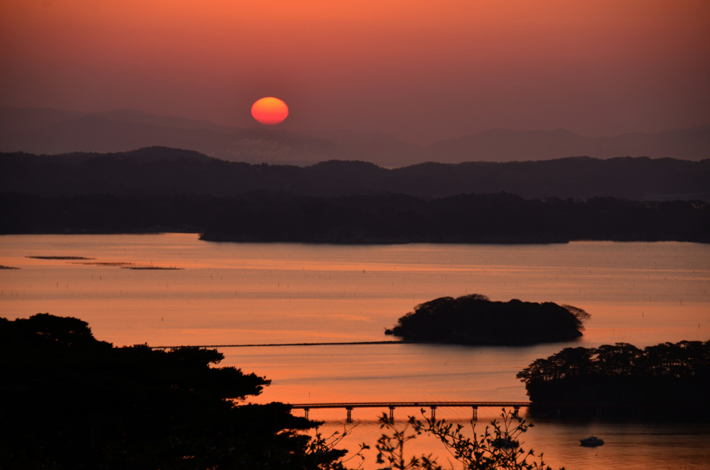 松島の夜明け