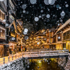 銀山温泉の雪景色2