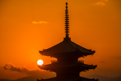 古都の日の入り(速報版)