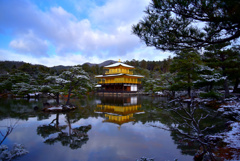 金閣寺雪景色