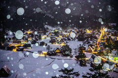 白川郷の夜
