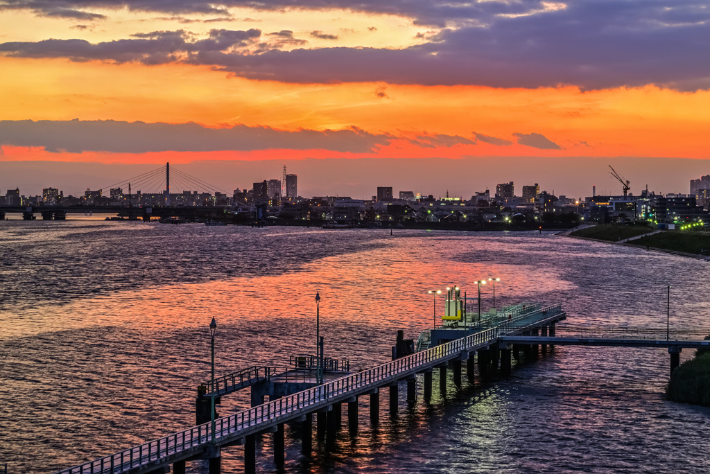 スカイブリッジ夕景