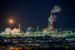 垂坂公園・羽津山緑地の四日市工場夜景