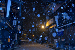 奈良井宿の雪景色2