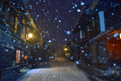 奈良井宿雪景色