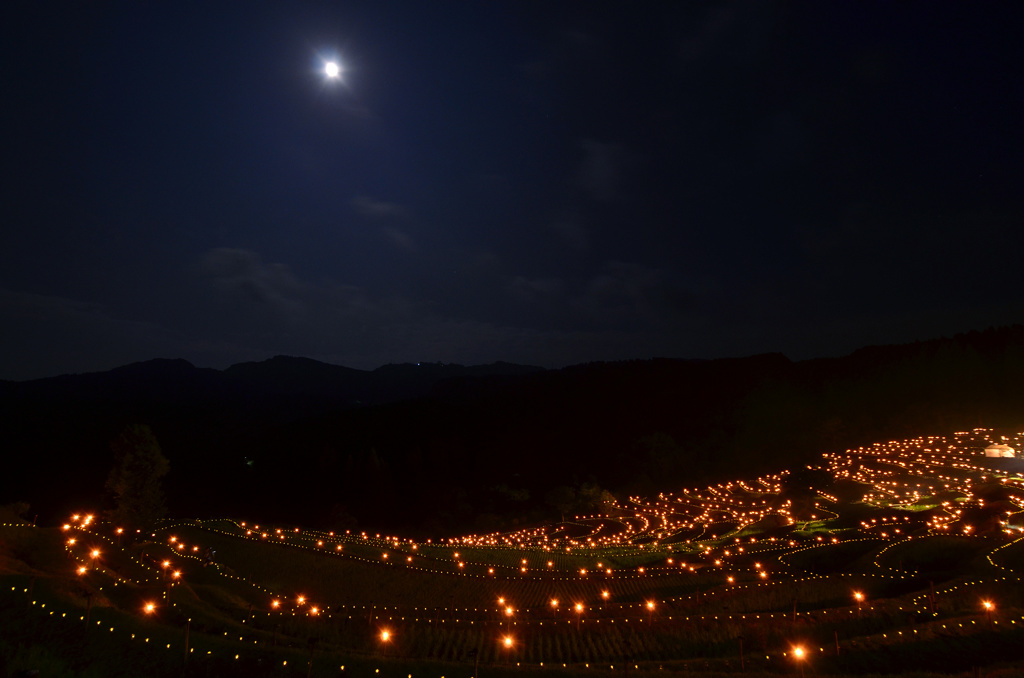 棚田の夜祭り