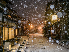 大雪の二年坂