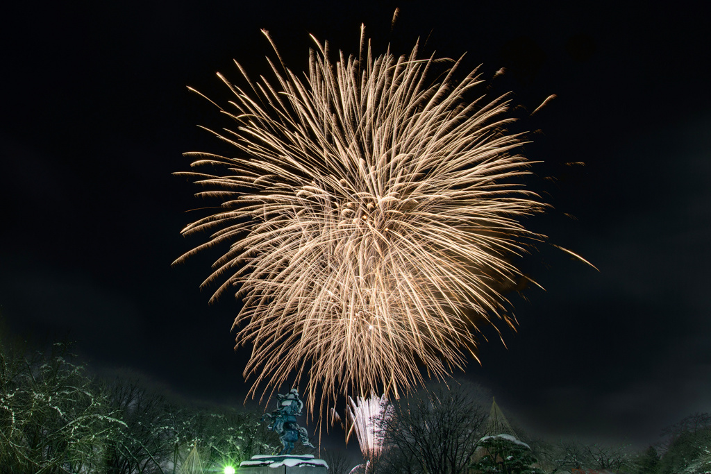 ウインターフェスティバル山形冬の花火大会 in 霞城公園